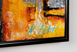 Nachtlichtend schilderij «Small Town»