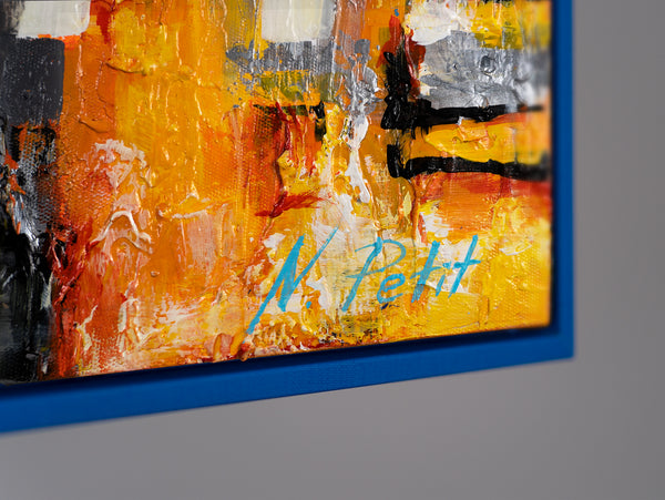 Nachtlichtend schilderij «Small Town»