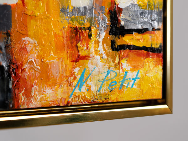 Nachtlichtend schilderij «Small Town»