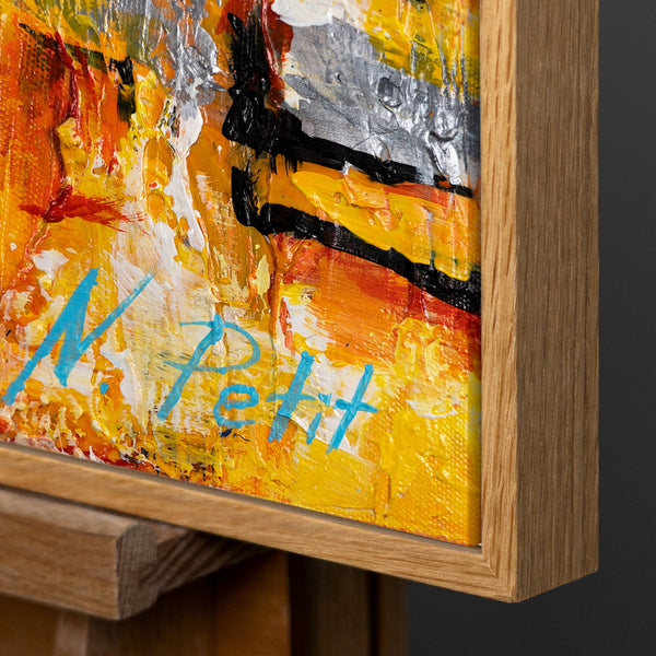 Nachtlichtend schilderij «Small Town»