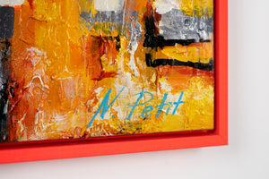 Nachtlichtend schilderij «Small Town»