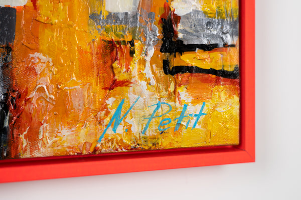 Nachtlichtend schilderij «Small Town»