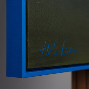 Fluorescerend zelflichtend landschapsschilderij "Forest Horizons"