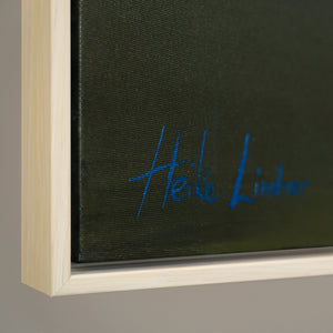 Fluorescerend zelflichtend landschapsschilderij "Forest Horizons"