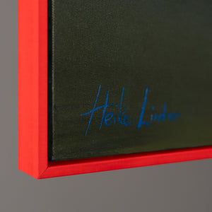 Fluorescerend zelflichtend landschapsschilderij "Forest Horizons"