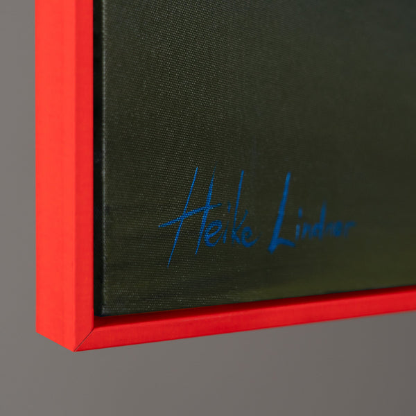 Fluorescerend zelflichtend landschapsschilderij "Forest Horizons"