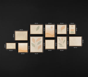 Bilder set mit rahmen Original Gemälde Handgemalt