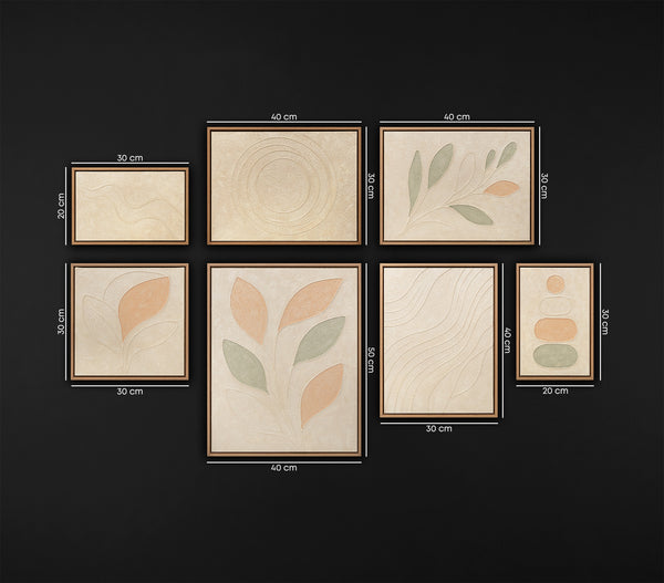 Bilder set mit rahmen Original Gemälde Handgemalt