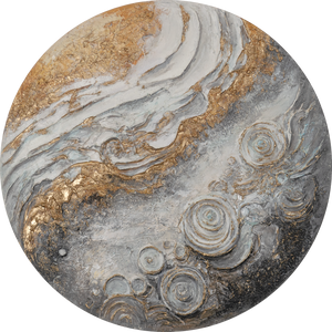 Rond kunstwerk – moderne esthetiek voor inspirerende ruimtes – "Sirius"