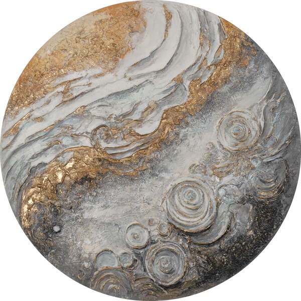 Rond kunstwerk – moderne esthetiek voor inspirerende ruimtes – "Sirius"