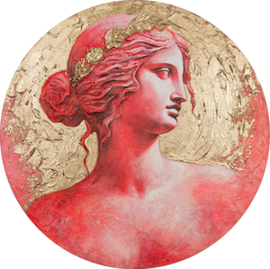 Kunstwerk met luxe gouden texturen "Golden Radiance"