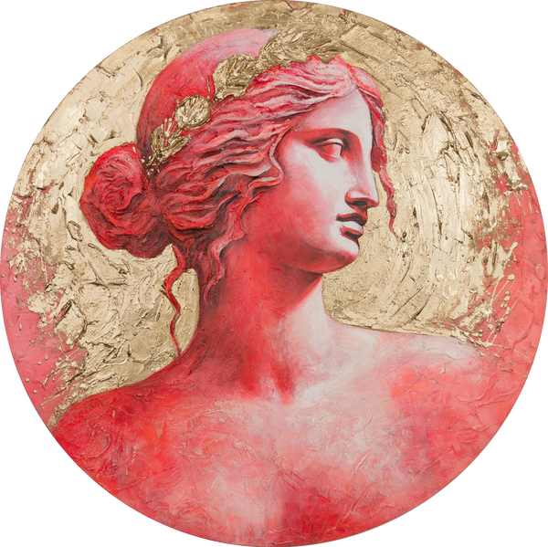 Kunstwerk met luxe gouden texturen "Golden Radiance"