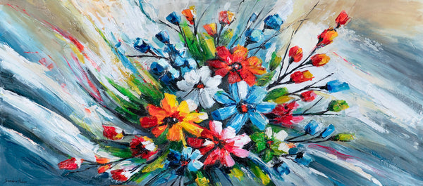 Künstlerische Acrylmalerei Struktur Deko