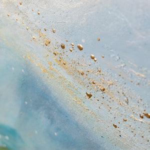 Handgeschilderd Abstract Landschap "Zacht Licht" – Moderne Natuur Wanddecoratie
