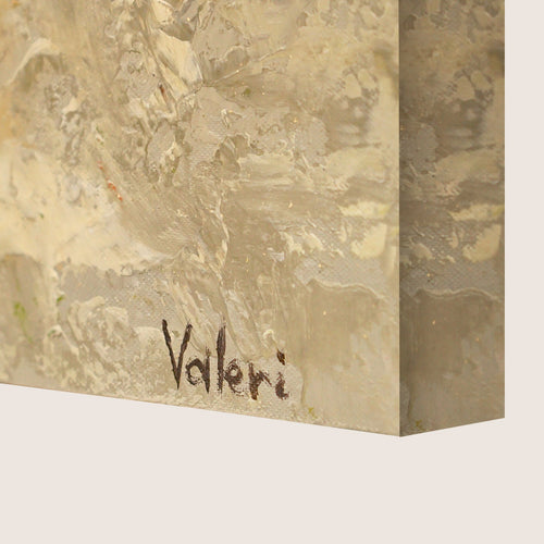 Handgeschilderde acryl schilderijen op canvas voor woonkamer – "Glanzend Goud"