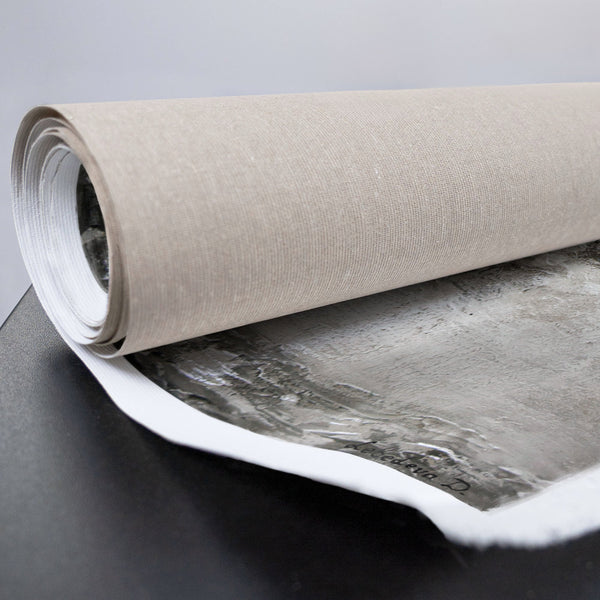 Gesamtansicht Leinwandbild Lebensbaum in Grautönen