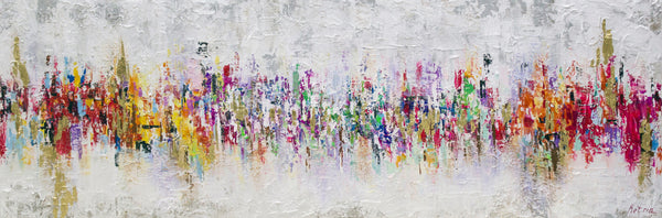 Acrylcanvas “Abstraktion II” – Handgeschilderde moderne wandkunst