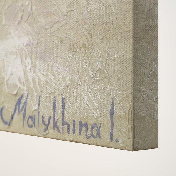 Abstracte Landschapschilderij Handgeschilderd "Zee Dämmerung" – Acryl Schilderijen Kopen