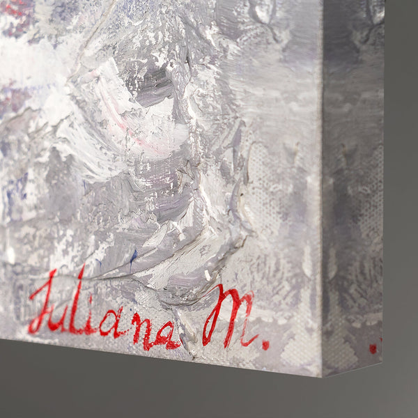 Handgeschilderd landschap schilderij "Stille Haven" op canvas