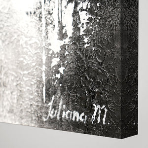 Abstrakte kunst schilderij "Courage" Acryl schilderen met lijst