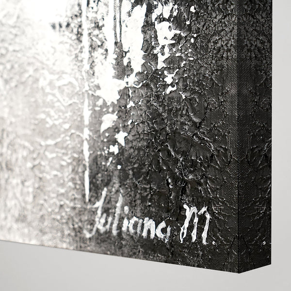 Abstrakte kunst schilderij "Courage" Acryl schilderen met lijst