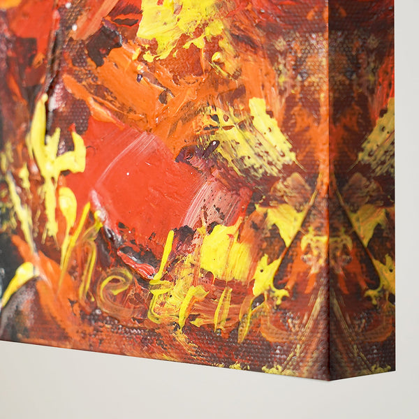 Acryl Schilderij Modern – Handgeschilderde Papegaai in de Zon