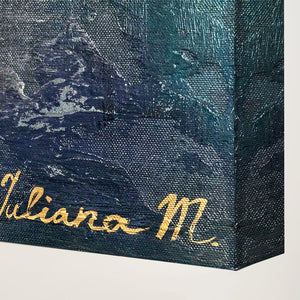 Moderne Abstracte Schilderij "Fragmenten" met Lijst Woonkamer Kunst