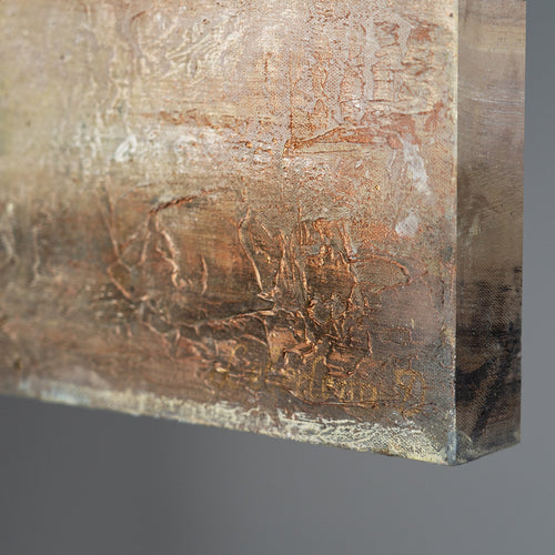 Handgeschilderd Acryl Schilderij "Gouden Boom" op Canvas