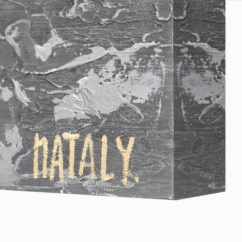 Handgemaakte acryl schilderij "Kracht van de Elementen" – Abstract kunstwerk op canvas