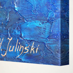 Abstrakte Kunst Schilderij op Canvas "Marine"