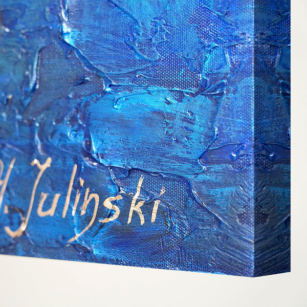 Abstrakte Kunst Schilderij op Canvas "Marine"