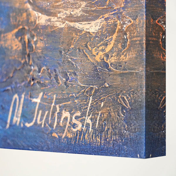 Abstrakte schilderkunst op canvas "Marine II"