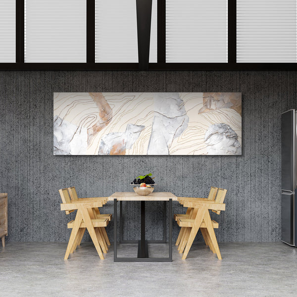 Abstract schilderij met acrylverf op canvas “Symphony”.