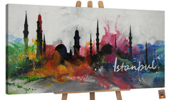 Handgeschilderde acrylschilderijen "Istanbul"