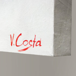 Abstract kunstlandschap in acryl "Berlijn"