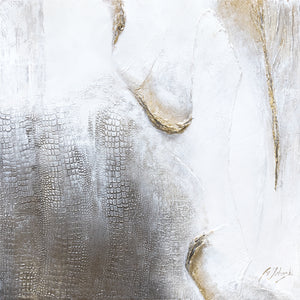 Groot modern schilderij woonkamer – Handgeschilderd abstract canvas "Exotisch"