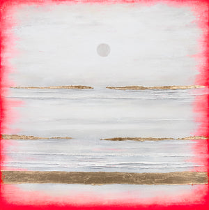 Groot abstract schilderij woonkamer – Handgeschilderd modern canvas kunstwerk