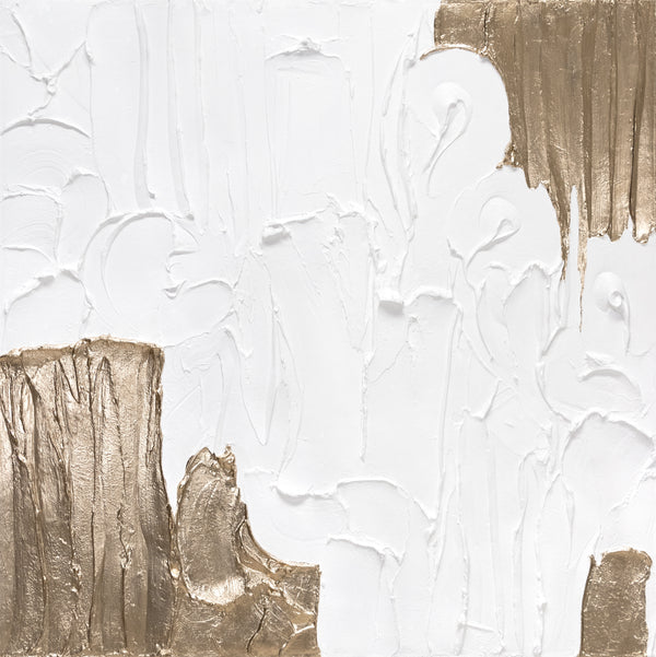 Modern minimalistisch schilderij woonkamer – Handgeschilderd acryl kunstwerk "Lebensfroh II"