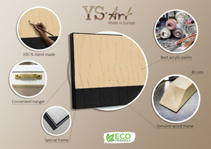 Abstrakte Wandkunst modern