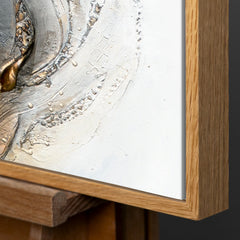 Leinwandbild mit natürlichem Holzrahmen – Detail