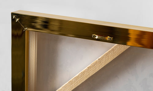 Rückseite Leinwand mit Rahmen