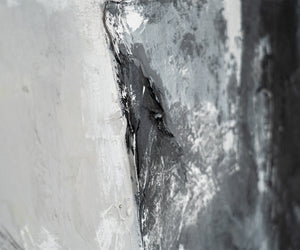 Abstrakte Acrylstruktur Schwarz Weiß Texturmalerei Detail