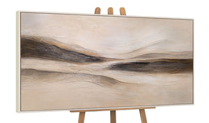 Acrylmalerei Struktur Beige Braun