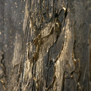 Acrylstruktur Schwarz Gold Texturmalerei handgemalt Detail