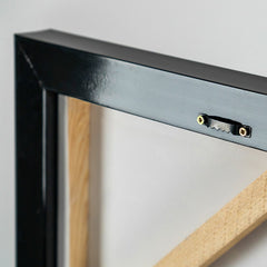 Rückseite Leinwand mit Rahmen