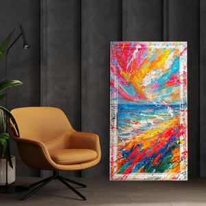 Buntes Leinwandbild Modern