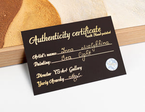 Gestructureerd schilderij op canvas in een lijst, rustgevend kunstwerk "Suikersluier".