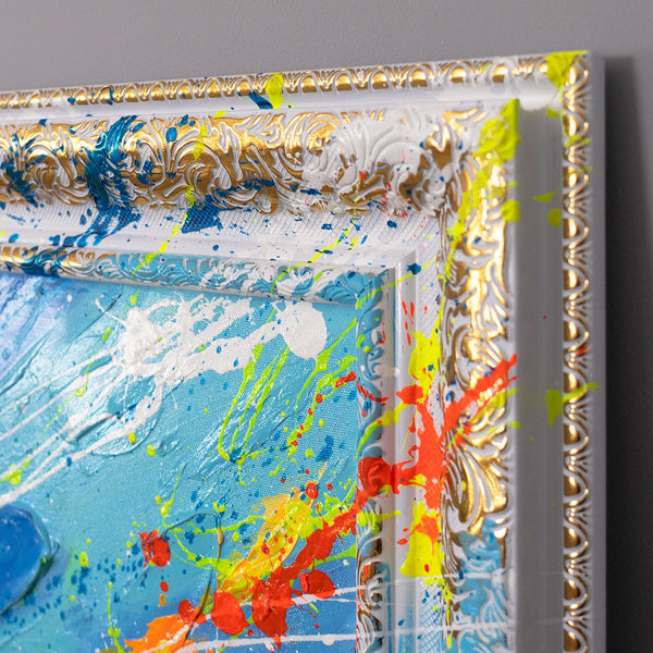 Kunstwerk Mit Rahmen Meer Motiv