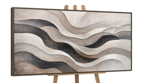 Leinwandbild mit Wellenmuster Modern