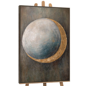 Leinwandbild modern mit Kreisstruktur